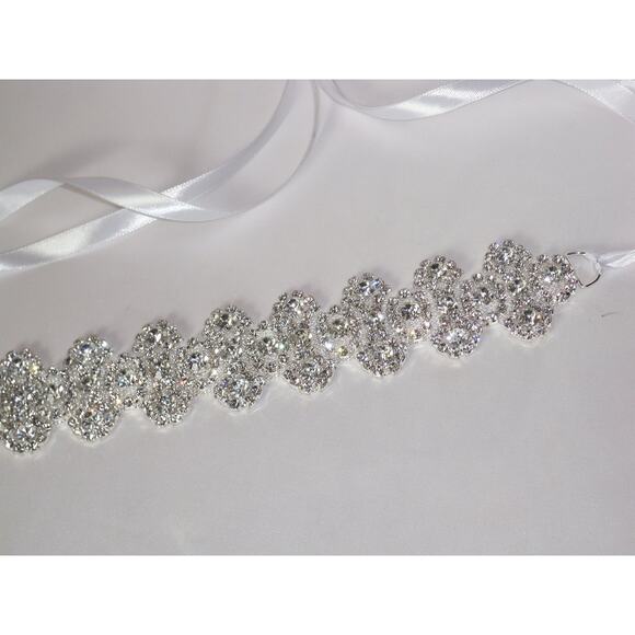 rhinestone bridal wedding headband headpiece  prom  Quenceanera party headband - Picture 4 of 6